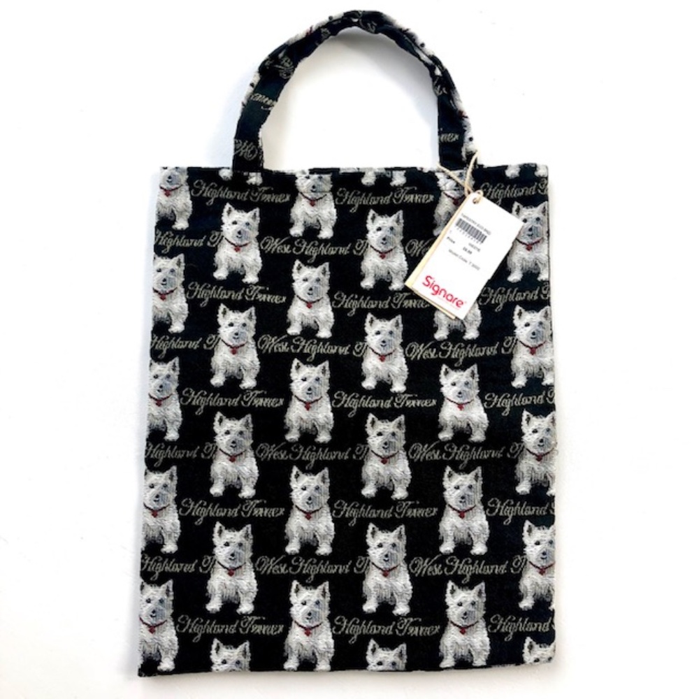 Signare West Highlands Westie - ECO Bag/ Tote NWT